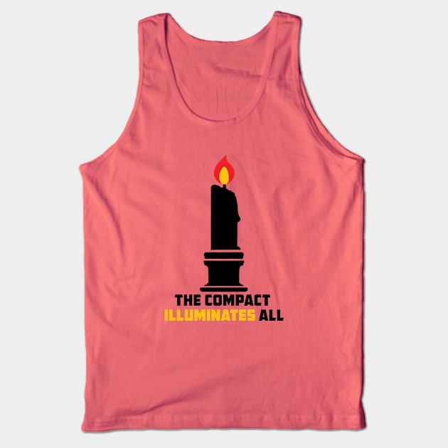 Compact Illuminates - Black Tank Top by PunTee